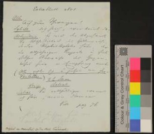 Fragment von Salomon von Mosenthals Drama "Twardowski der polnische Faust"