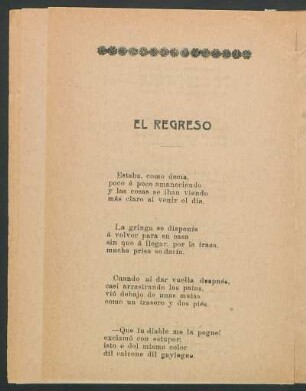 El regreso