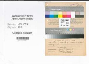 Entnazifizierung Friedrich Gudereit , geb. 01.08.1889 (Arbeiter)