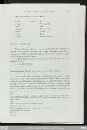 Tirannia del Gran Duca di Moscovia contra un Nobile, ò Boiardo.