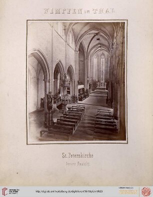 23. Wimpfen im Thal: St. Peterskirche (Innere Ansicht)