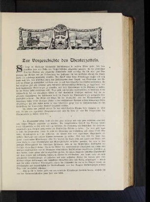 Zur Vorgeschichte des Theaterzettels