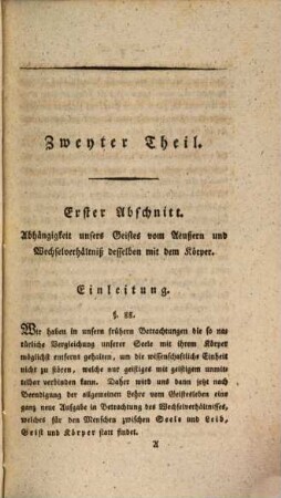 Handbuch der psychischen Anthropologie oder der Lehre von der Natur des menschlichen Geistes, 2