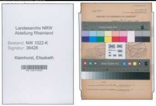 Entnazifizierung Elisabeth Kleinhorst , geb. 05.03.1895 ()