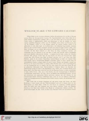 William Blake und Edward Calvert