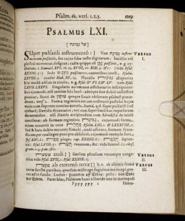 Psalmus LXI. - Psalmus LXIII.
