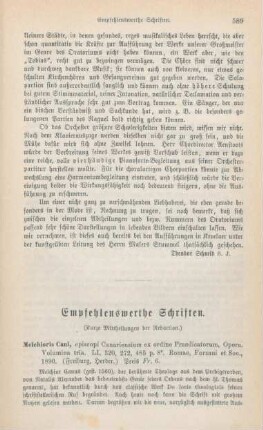 589-598 Empfehlenswerthe Schriften