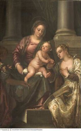 Mystische Vermählung der heiligen Katharina von Alexandrien mit Christus