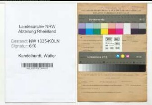 Entnazifizierung Walter Kandelhardt , geb. 30.07.1914 (Registrator)