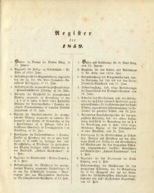Register für 1859