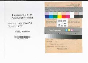 Entnazifizierung Wilhelm Vette, geb. 24.08.1903 (Verw.Angest.)