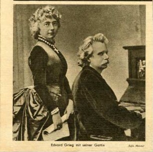Grieg, Edvard mit Gattin