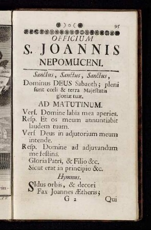 Officium S. Joannis Nepomuceni.