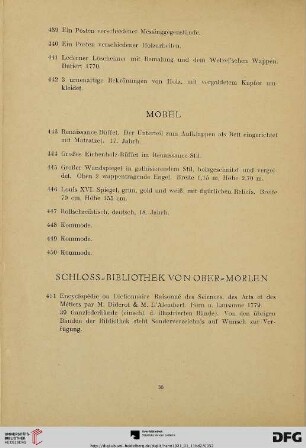 Möbel (Nr. 443-450)