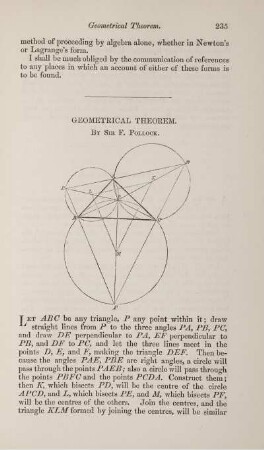 Geometrical theorem.