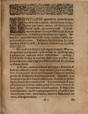 De Iusto Lipsio, deque libris eiusdem politicis dissertatio