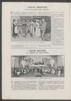 "El cabaret de Montmartre" : Teatro Nacional