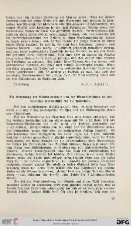 Die Bedeutung der Alluvialgeologie und der Wurtenforschung an der deutschen Nordseeküste für die Wirtschaft