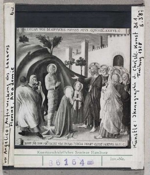 Fra Angelico: Auferweckung des Lazarus. Florenz, Akademie