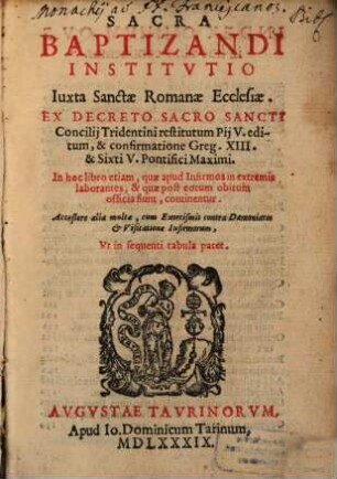 Sacra baptizandi institutio