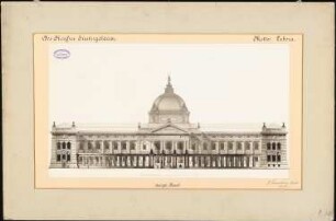 Reichsgericht, Leipzig: Ansicht Hauptfront 1:200