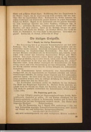 Die Regierung greift ein