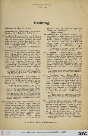 Nachtrag (Nr. 780-801)