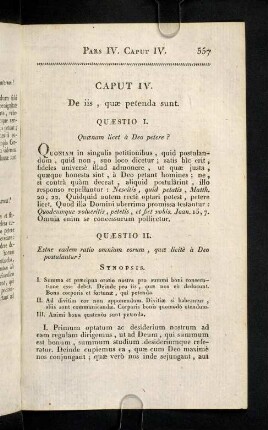 557-558, Caput IV. De iis, quae petenda sunt.
