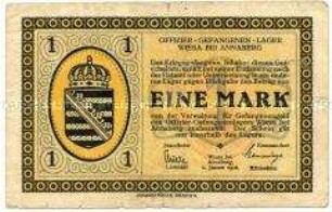 Offiziersgefangenenlager Wiesa bei Annaberg, 1 Mark