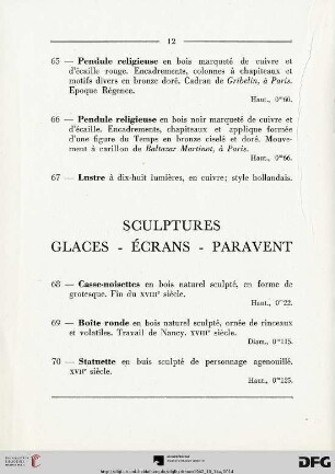 Sculptures - Glaces - Ecrans - Paravent
