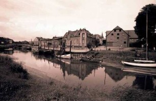 Freiburg/Elbe: Hafen von Norden, bei Flut