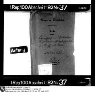 Vermessungs- und Abgabenverzeichnisse der schatzpflichtigen Stätten im Kirchspiel Belm