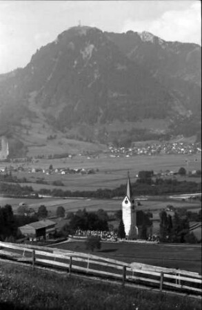 Grünten: Blick auf Seifriedsberg und Burgberg mit Grünten