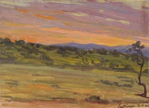 Sonnenuntergang bei Windhuk. Deutsch-Südwestafrika