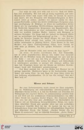 Wissen und Schauen