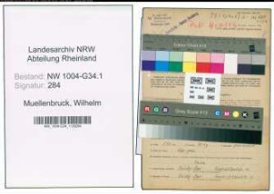 Entnazifizierung Wilhelm Muellenbruck , geb. 14.06.1892 (Zahnarzt)