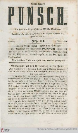 Nro. 11 (10. März 1849)