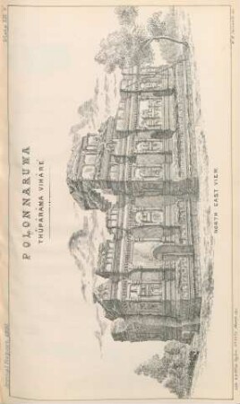 Plate XIII'J' Polonnaruwa. Thûpârâma Vihâré. North East view