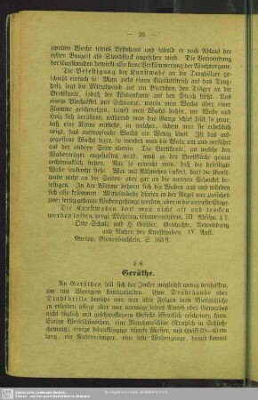 § 8. Geräthe