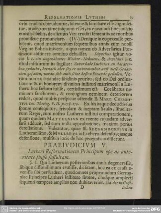 Praeiudicium V. Lutheri Reformationem Principum ope ac autoritate fuisse suffultam