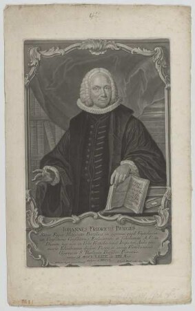Bildnis des Iohannes Fridericus Burgius