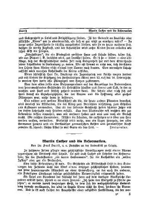 Martin Luther und die Reformation