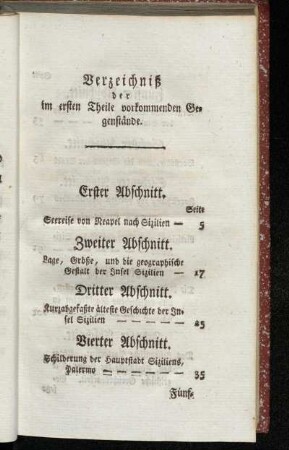 Verzeichniß der im ersten Theile vorkommenden Gegenstände.