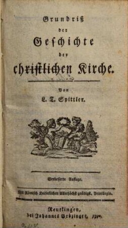 Grundriß der Geschichte der christlichen Kirche