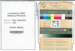 Entnazifizierung Martha Doerré , geb. 20.03.1891 (Postsekretaer)