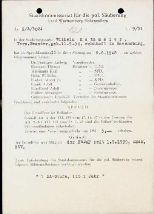 Katzmaier, Wilhelm