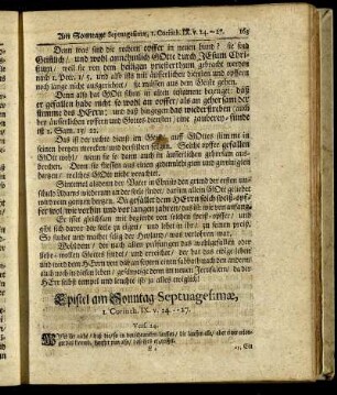 Epistel am Sonntag Septuagesimæ. - Epistel am Sonntag Judica.