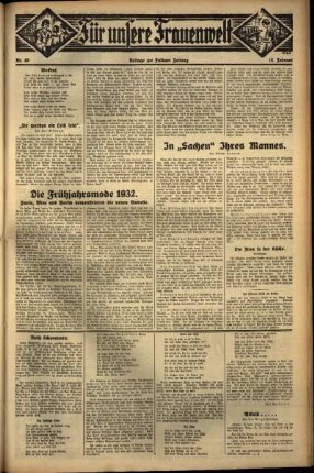 Zweite Ausgabe vom Donnerstag, den 18. Februar 1932.