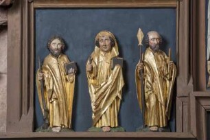 Kreuzaltar / Laienaltar — Die Aposteln Judas Thaddäus, Judas Ischariot und Thomas