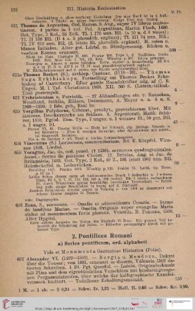 2. Pontifices Romani (Nr. 657 - 765)